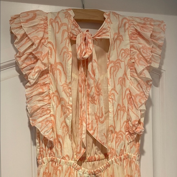 Scotch & Soda Peach Floral Maxi Dress - Picture 4 of 6